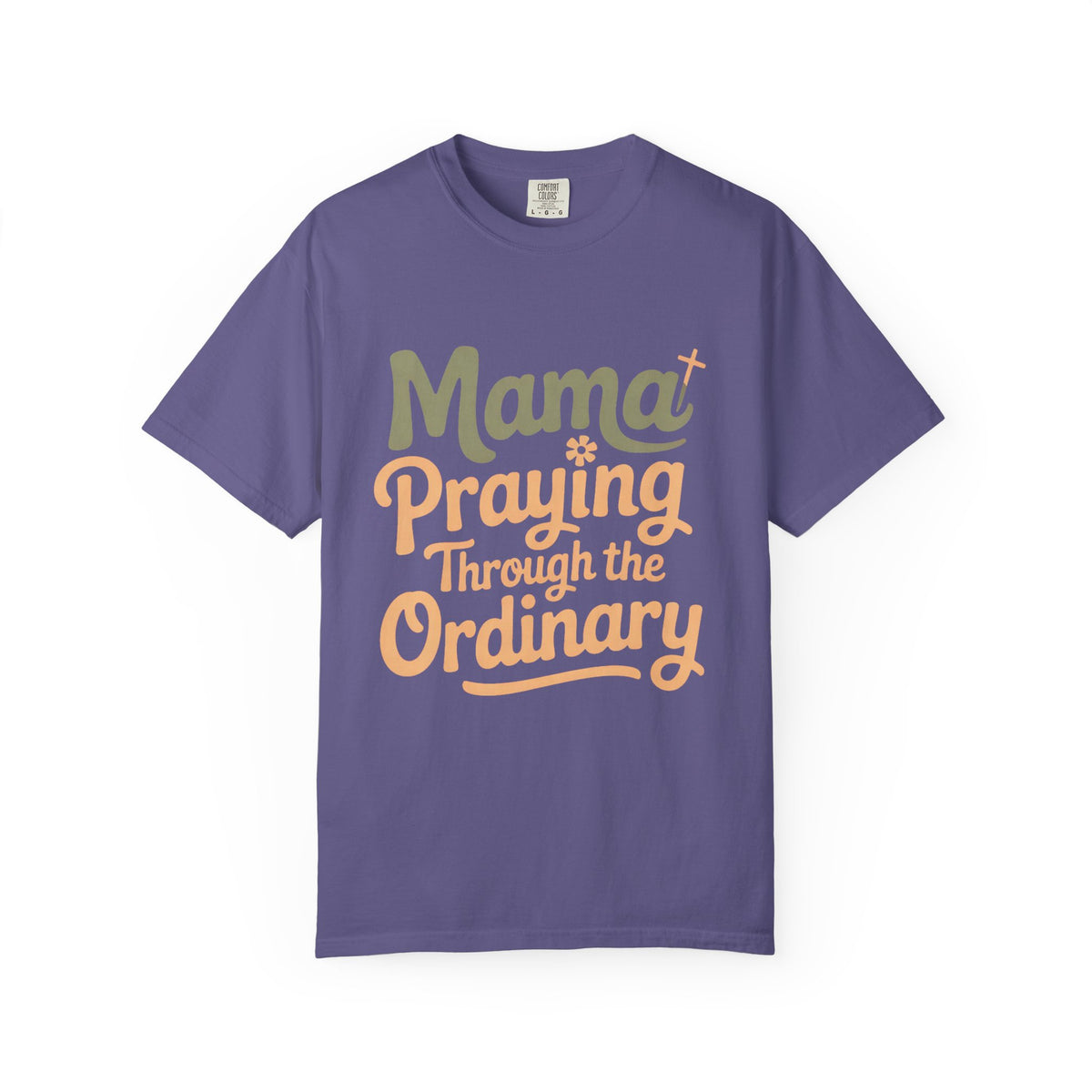 Christian Mom Shirt, Mama Praying Through The Ordinary Tee, Faith Based Gift For Mom, Religious Mom Shirt, Christian Mama Gift, Mothers Day…