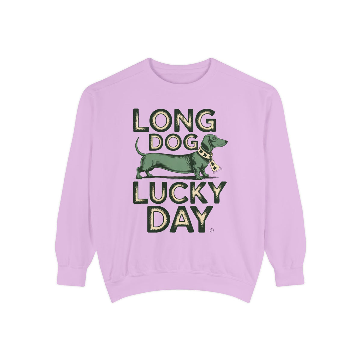 Dachshund Sweatshirt, St Patrick's Day Gift For Dog Owner, Long Dog Lucky Day Crewneck, Wiener Dog Lover Gift, Funny Dachshund Shirt