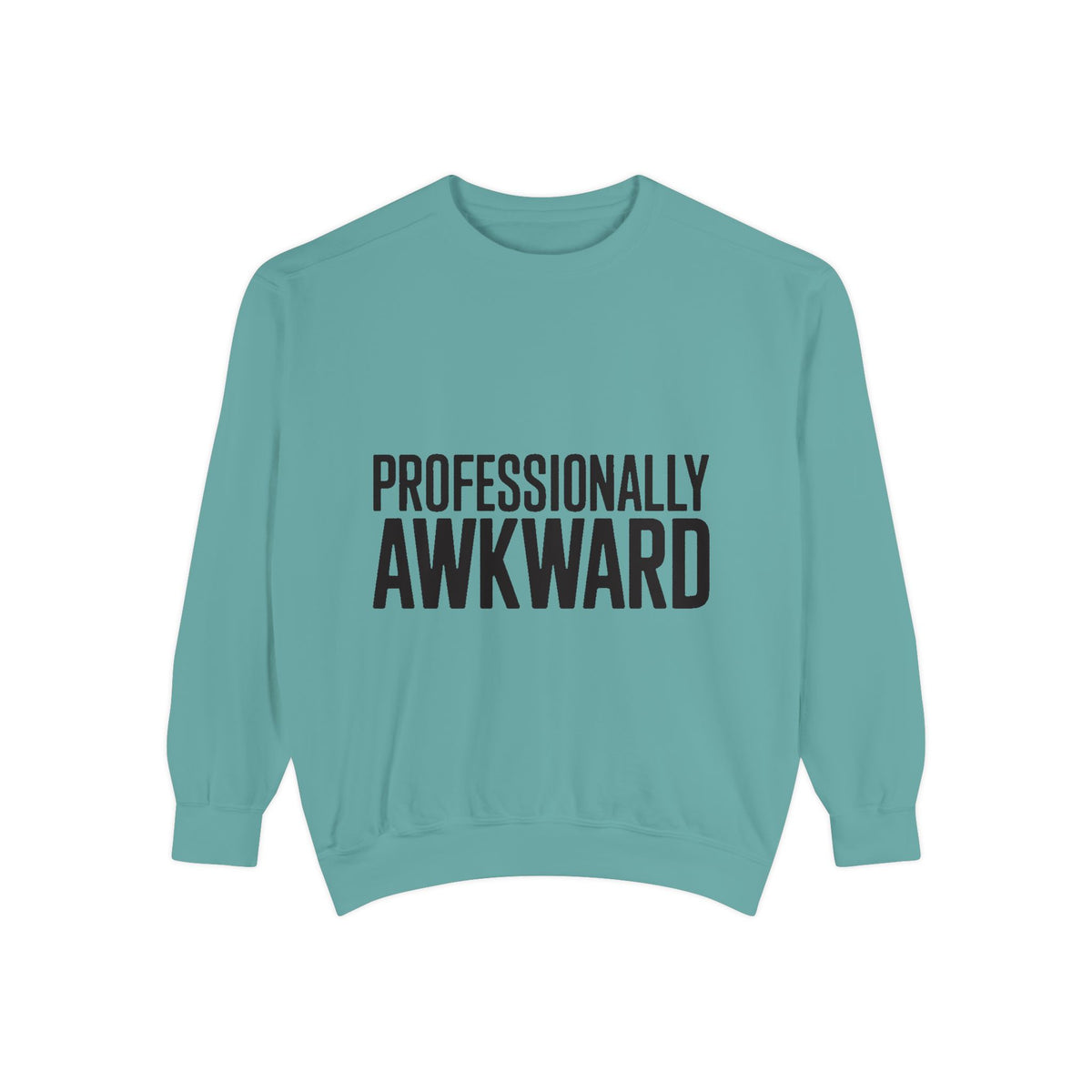 Professionally Awkward Sweatshirt, Funny Embroidered Crewneck, Sarcastic Office Gift, Introvert Humor Pullover, Coworker Gift