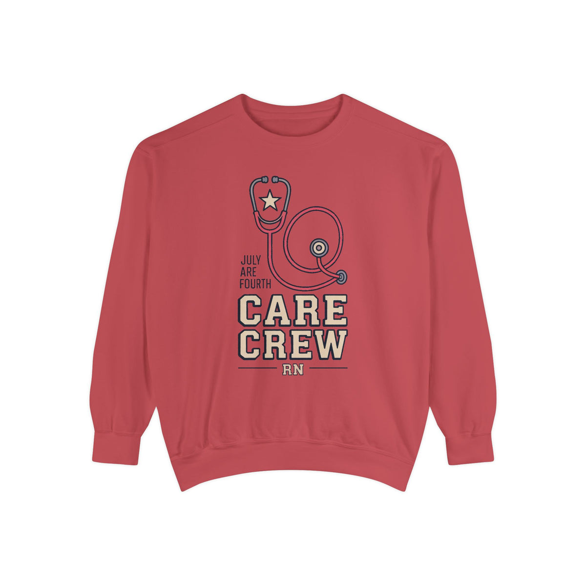 RN Sweatshirt, Fourth of July Nurse Gift, Care Crew Sweatshirt, Patriotic Nurse Shirt, July 4th Nursing Crew Tee, Nurse Appreciation Gift