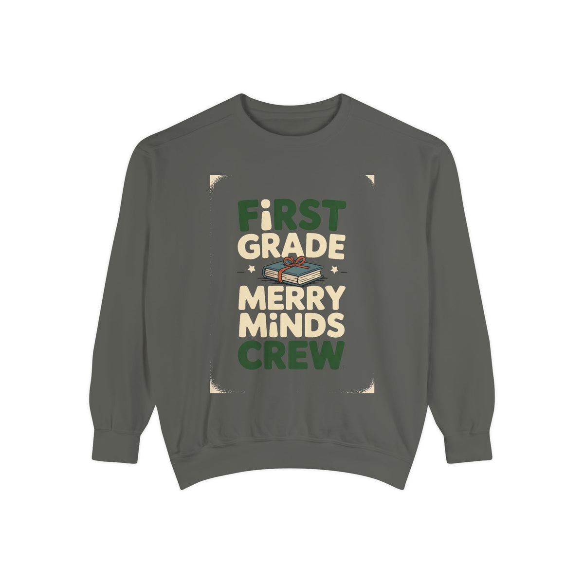First Grade Teacher Sweatshirt, Merry Minds Crew Christmas Shirt, First Grade Crew Gift, Christmas Teacher Team Sweatshirt, 1st Grade Teach…