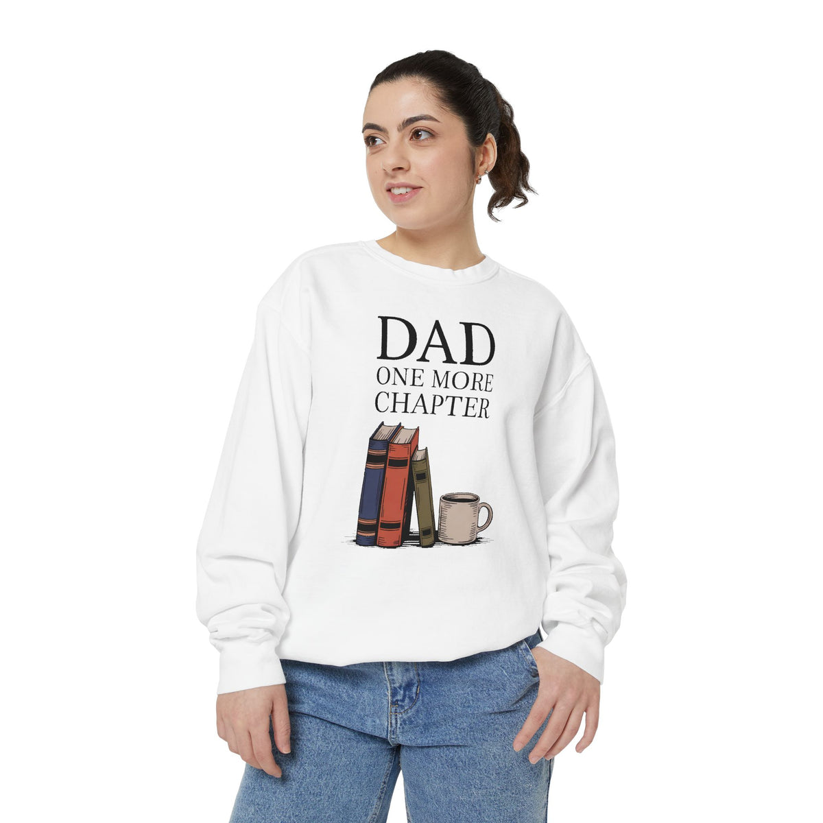 Dad Reader Sweatshirt, One More Chapter Crewneck, Father's Day Gift For Book Lover Dad, Bookish Dad Gift, Reading Dad Sweatshirt, Gift For…