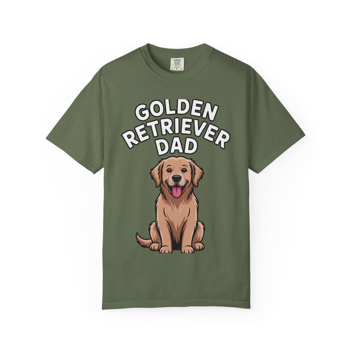 Golden Retriever Dad Shirt, Funny Dog Dad T-Shirt, Golden Retriever Owner Gift, Cute Cartoon Dog Tee, Dog Lover Shirt for Men