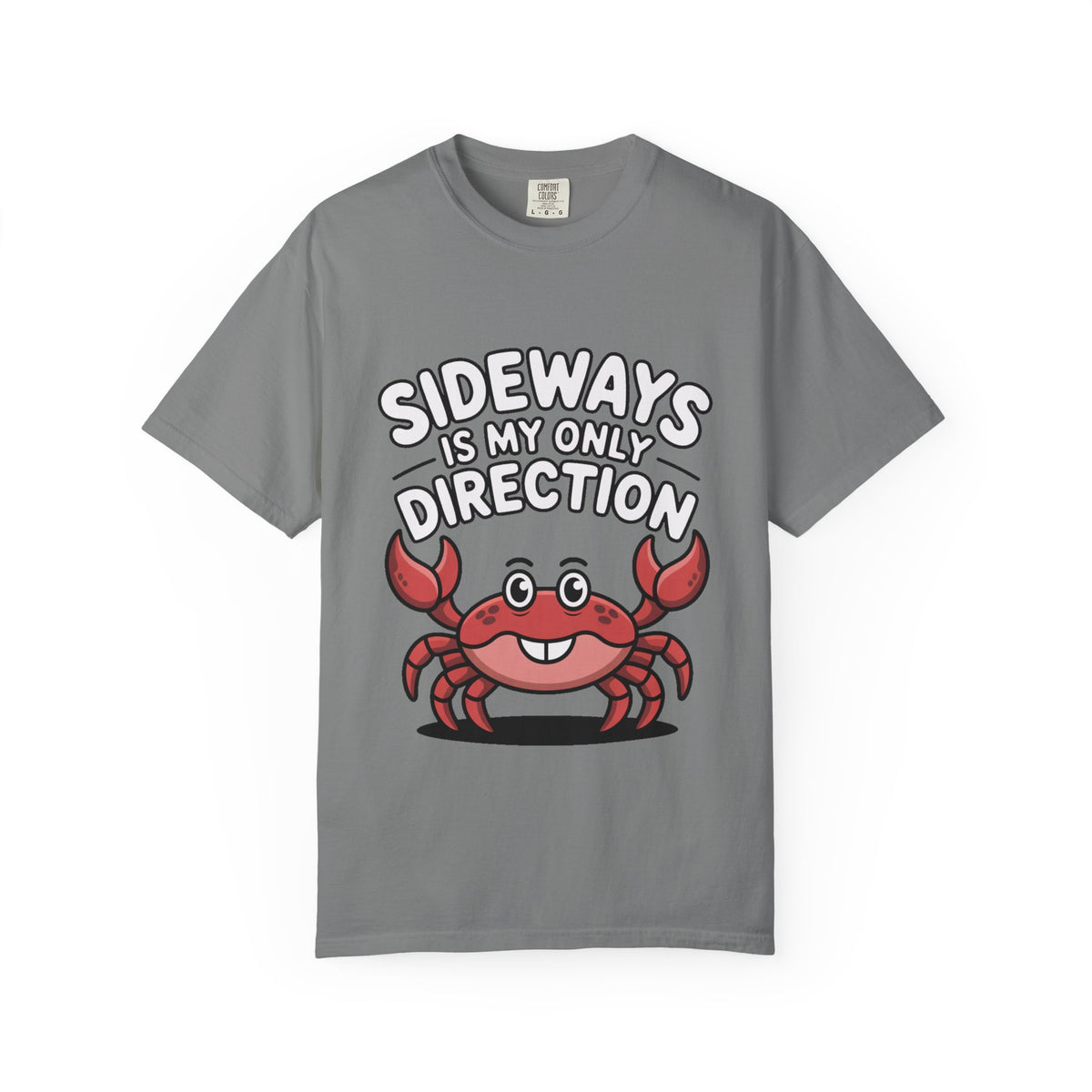 Funny Crab Shirt, Sideways Is My Only Direction T-Shirt, Cute Beach Crab Tee, Funny Ocean Animal Gift