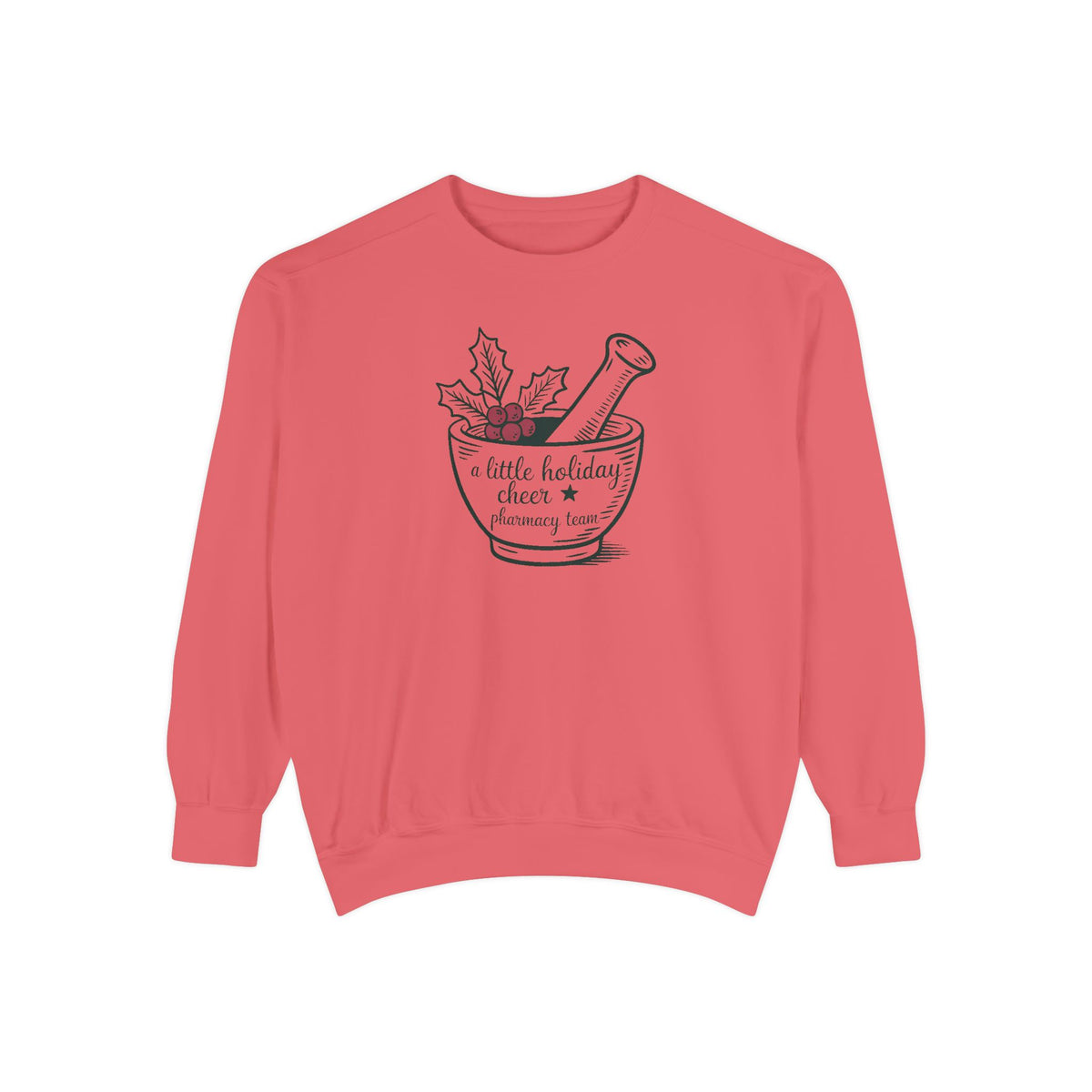 Pharmacy Team Sweatshirt, Christmas Gift For Pharmacist, A Little Holiday Cheer Crewneck, Pharmacy Christmas Crew Shirt, Pharm Tech Holiday…
