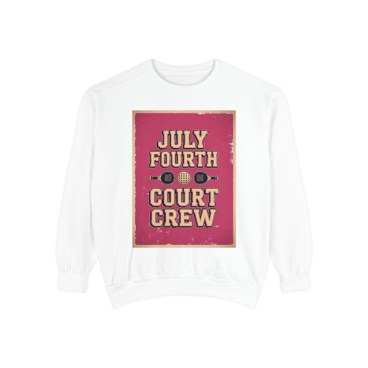 Pickleball Club Sweatshirt, Fourth Of July Gift For Pickleball Lovers, Court Crew Crewneck, Patriotic Pickleball Team Shirt, July 4th Sweat…