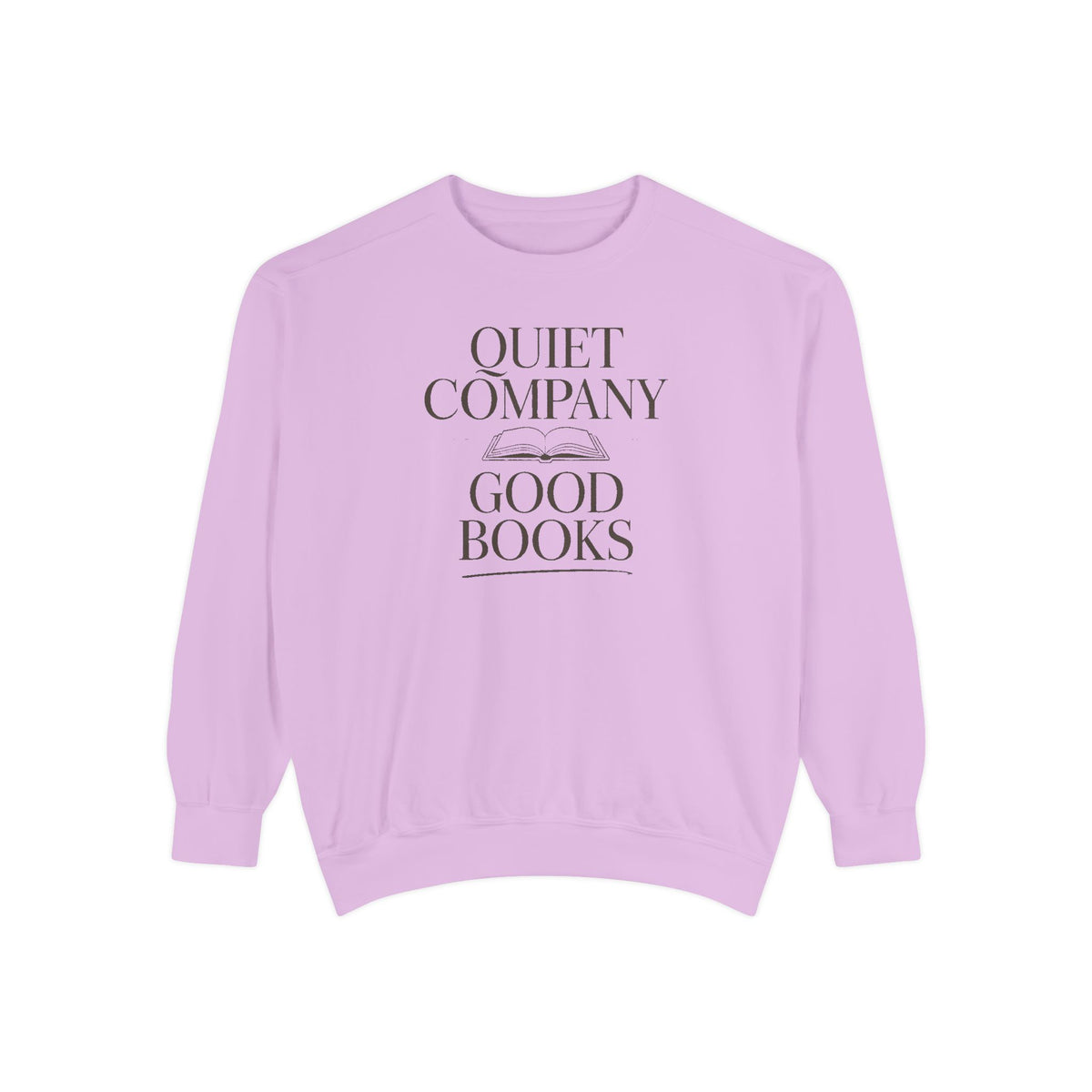 Introvert Reader Sweatshirt, Quiet Company Good Books Crewneck, Book Lover Gift, Reading Hobby Sweatshirt, Bookish Gift For Introverts