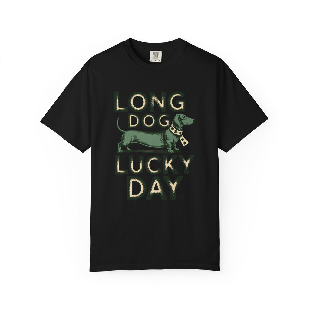 Dachshund Owner St Patrick's Day Shirt, Long Dog Lucky Day Tee, Funny Wiener Dog Shirt, Dog Mom Gift For Dachshund Lovers, Irish Dog Tee