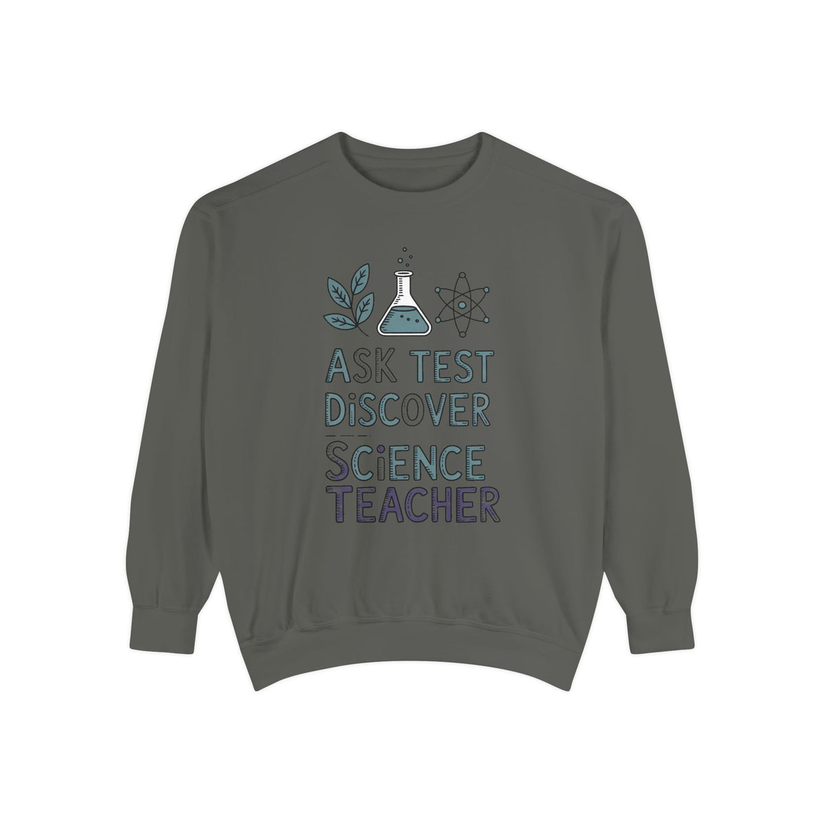 Science Teacher Sweatshirt, Ask Test Discover Crewneck, Science Teacher Retirement Gift, Professions Sweater, Science Teacher Appreciation…