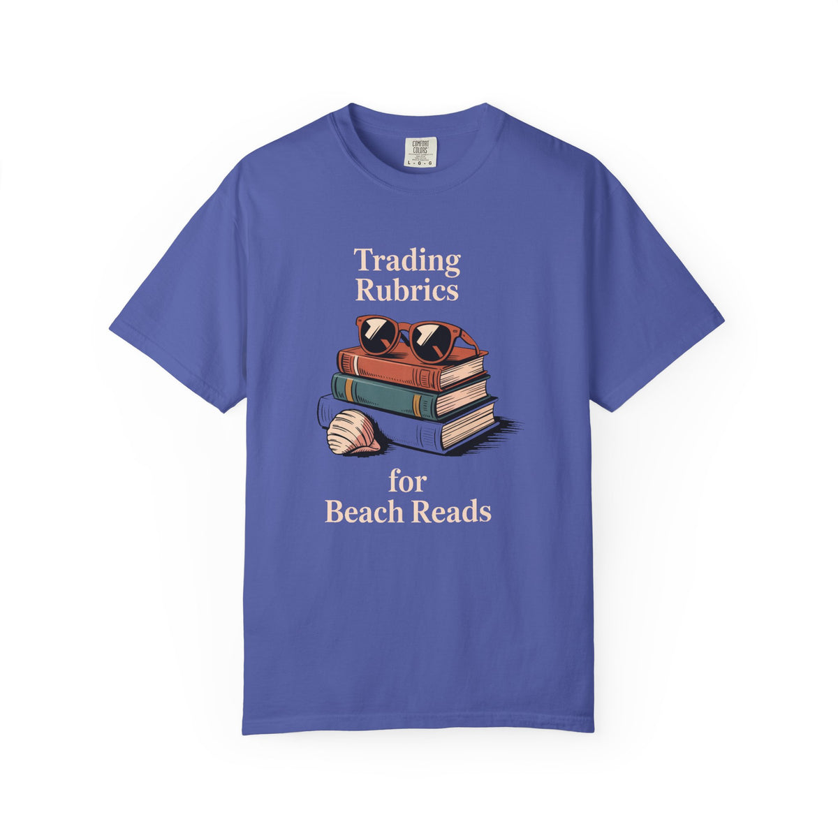 ELA Teacher Shirt, End of Year Teacher Gift, Trading Rubrics for Beach Reads Tee, English Teacher Appreciation Gift, Book Lover Shirt