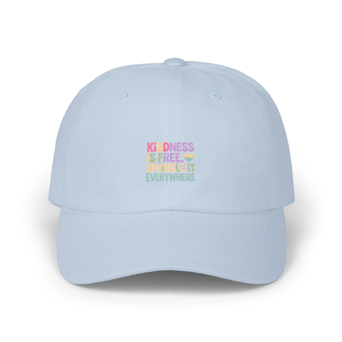 Kindness Is Free Dad Cap, Sprinkle It Everywhere Embroidered Hat, Positive Message Cap, Inspirational Gift for Her Him