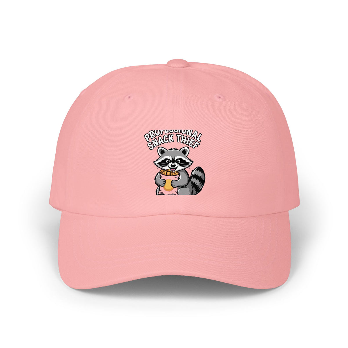 Funny Raccoon Dad Cap, Professional Snack Thief Hat, Cute Trash Panda Embroidered Cap, Funny Animal Lover Gift