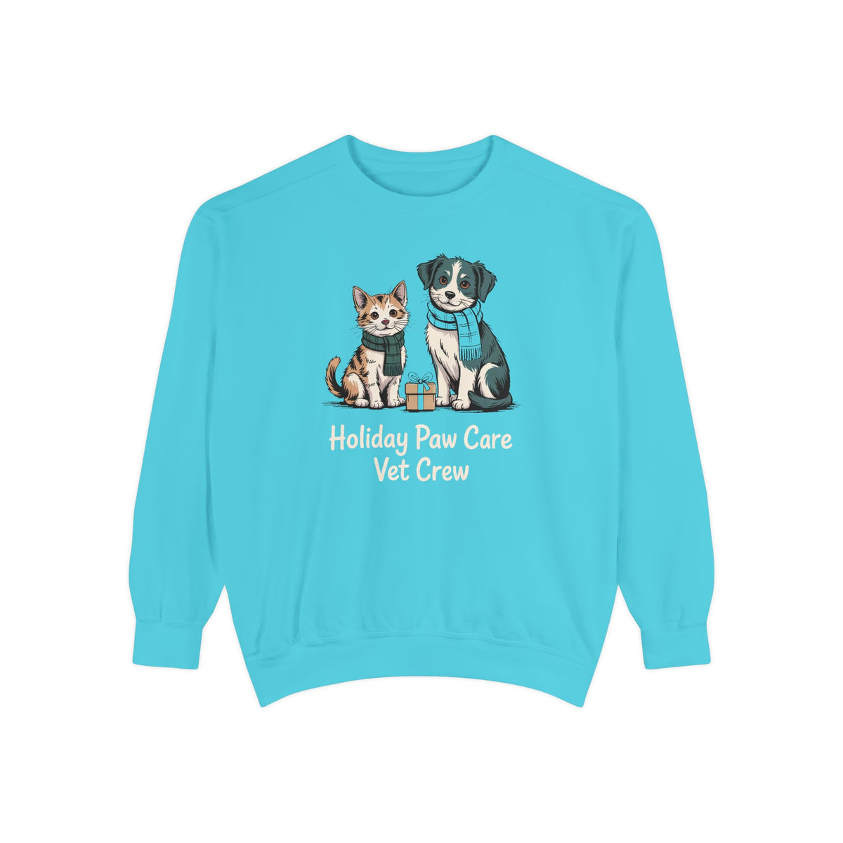 Vet Crew Sweatshirt, Holiday Paw Care Christmas Gift For Veterinarian, Vet Tech Christmas Shirt, Veterinary Crew Holiday Sweatshirt, Vet Of…