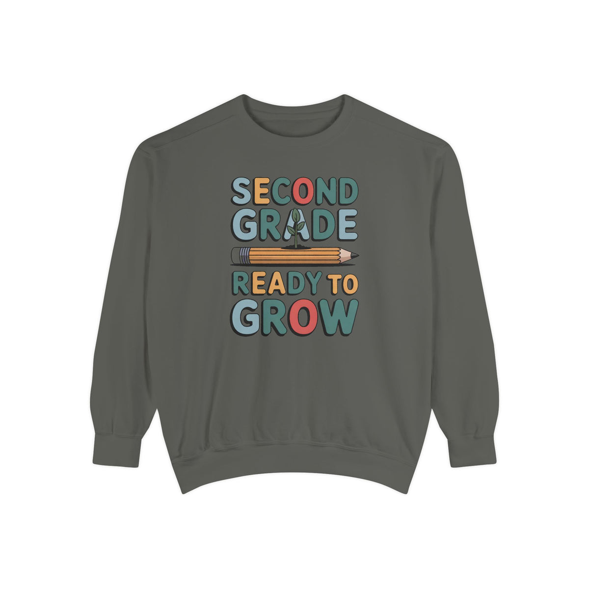 Second Grade Sweatshirt, Ready To Grow Back To School Shirt, Second Grader Gift, First Day Of School Crewneck, Cute Student Sweatshirt