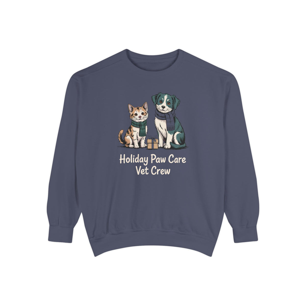 Vet Crew Sweatshirt, Holiday Paw Care Christmas Gift For Veterinarian, Vet Tech Christmas Shirt, Veterinary Crew Holiday Sweatshirt, Vet Of…