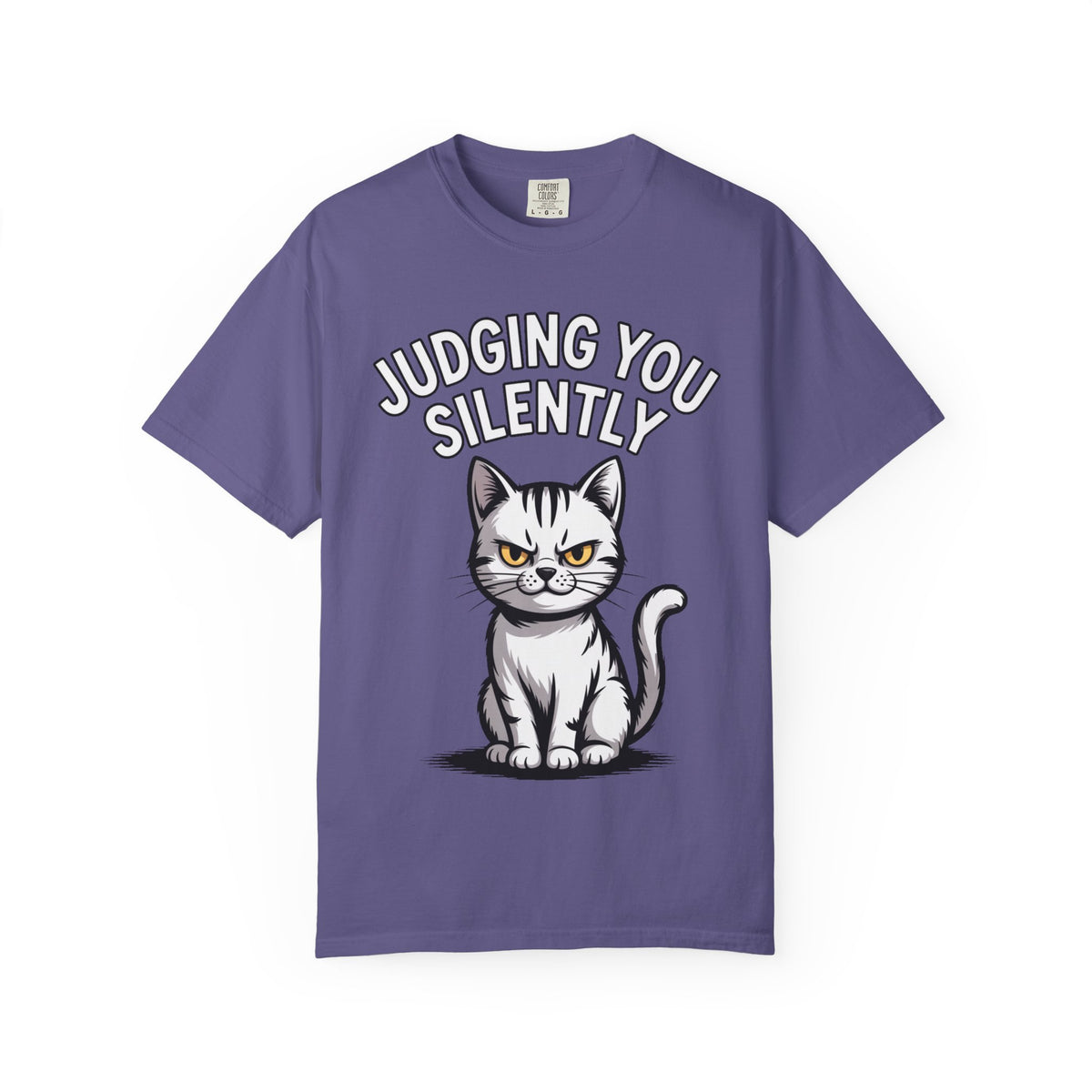Judging You Silently Cat Shirt, Funny Sarcastic Cat T-Shirt, Cute Unimpressed Cat Lover Gift, Snarky Cat Graphic Tee