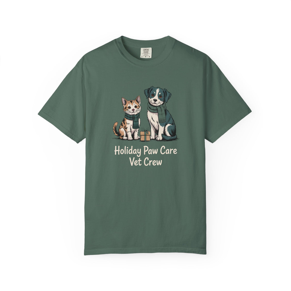 Vet Crew Christmas Shirt, Holiday Paw Care Tee, Veterinary Staff Gift, Vet Tech Christmas Shirt, Funny Vet Crew Shirt, Animal Clinic Holida…