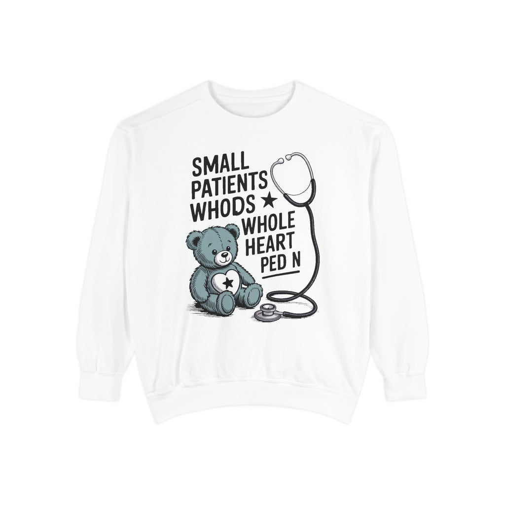 Peds RN Sweatshirt, Pediatric Nurse Gift, Small Patients Whole Heart Crewneck, Nurse Retirement Gift, Pediatric Nurse Appreciation Sweatshi…