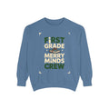 First Grade Teacher Sweatshirt, Merry Minds Crew Christmas Shirt, First Grade Crew Gift, Christmas Teacher Team Sweatshirt, 1st Grade Teach…